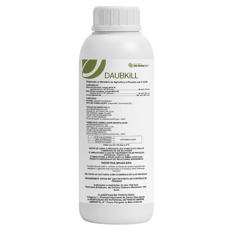 Frasco de 1 litro do Daubkill