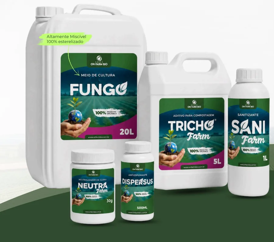 Embalagens do Kit Trichofarm